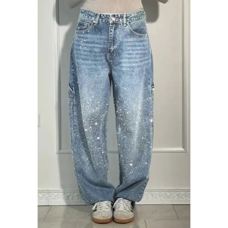 🌟Damesjeans met losse strass