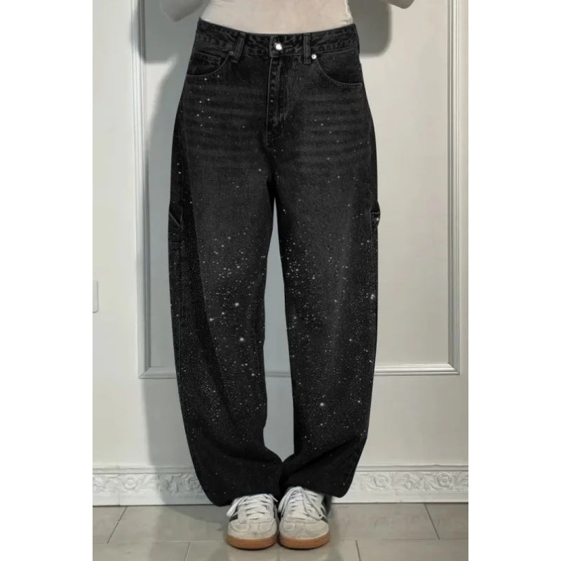 🌟Damesjeans met losse strass