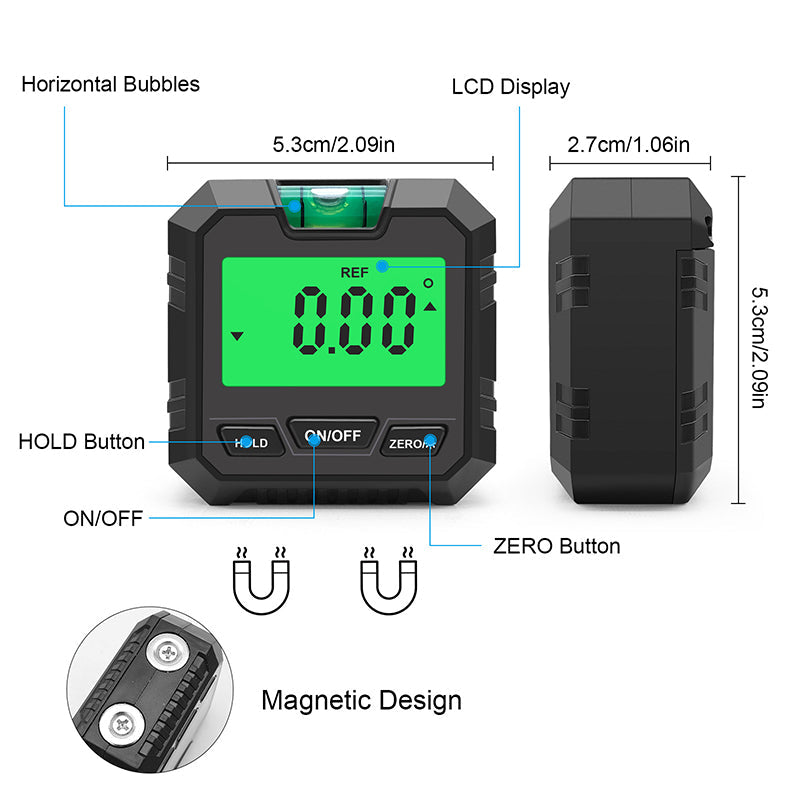 💥Beperkte 50% uitverkoop⏳3-In-1 Digitale Inclinometer Hoekmeter