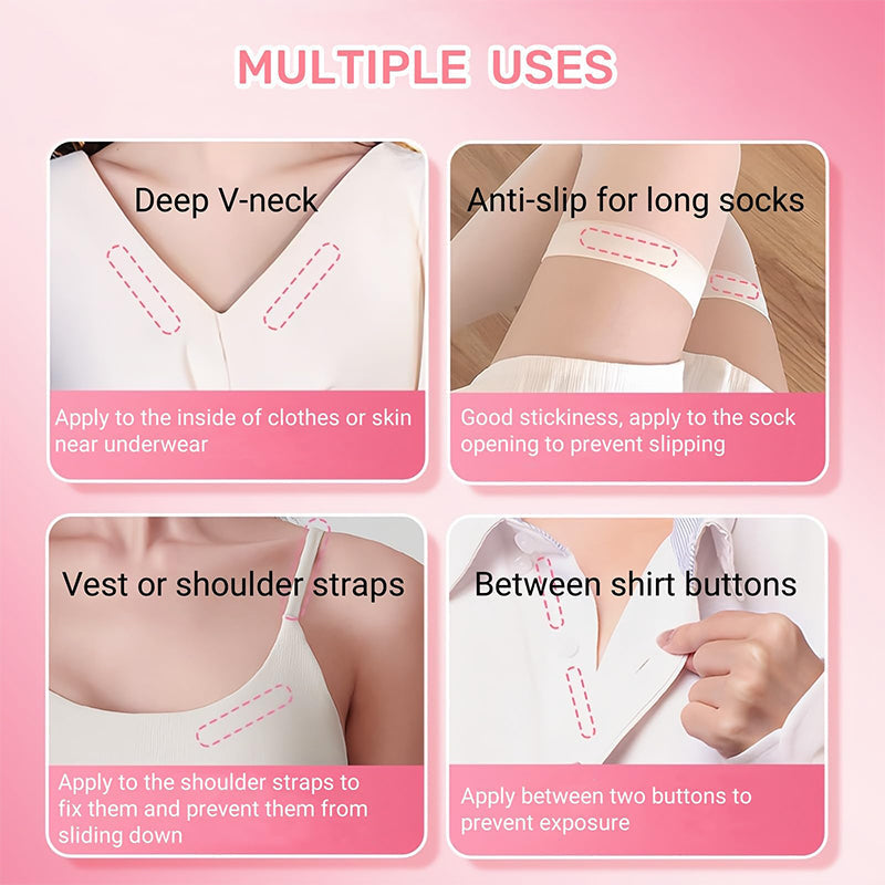 ⏳Beperkte tijd 50% korting💥Transparante, anti-slip roll-on lijm voor kleding en huid