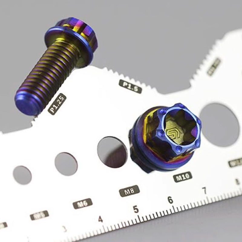 Stainless Steel Double-Sided Bolt Gauge Card