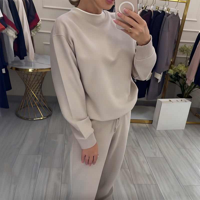 🔥2025 Beperkte tijd 50% korting🔥Damesmode Ronde Hals Tops & Broek 2-Delige Set