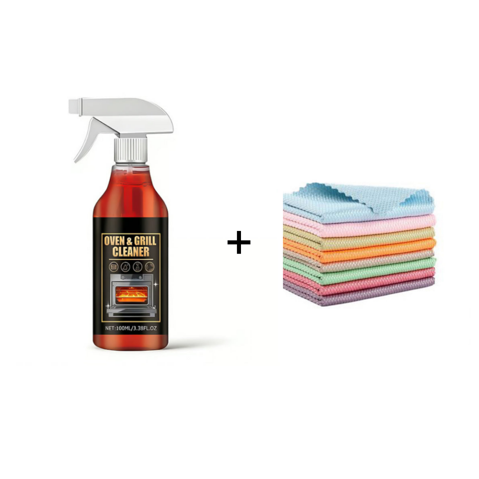 🧼Krachtige Oven- & Grillreinigingsspray: Effortloos Vet & Voedselresten Verwijderen – Zonder Hard Schrobben!
