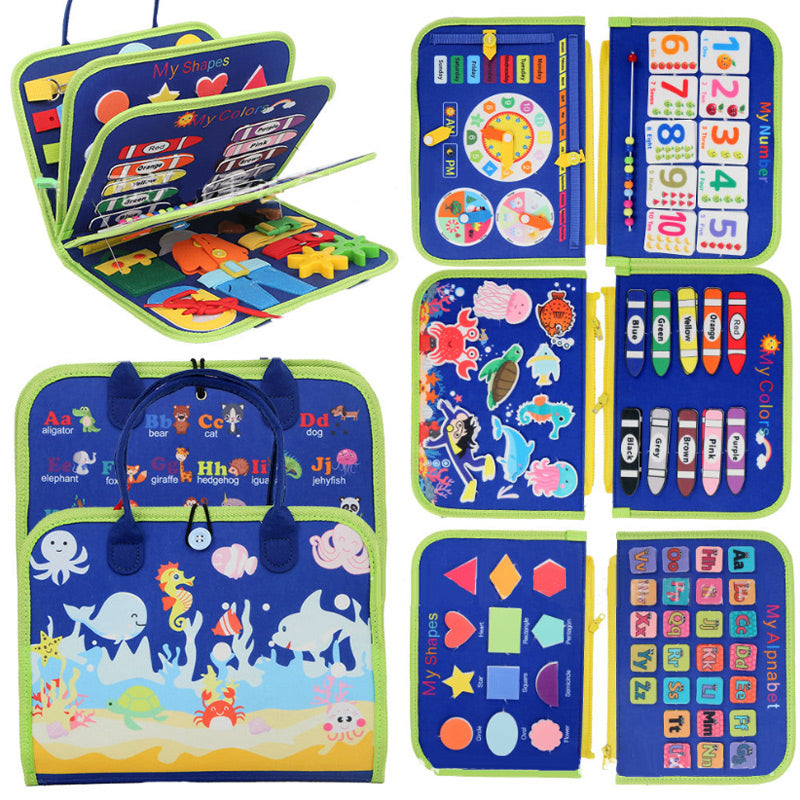 ⏰50 % korting!!🎄Meer dan 50.000 verkocht! 🎁Educatief activiteitenbord van vilt