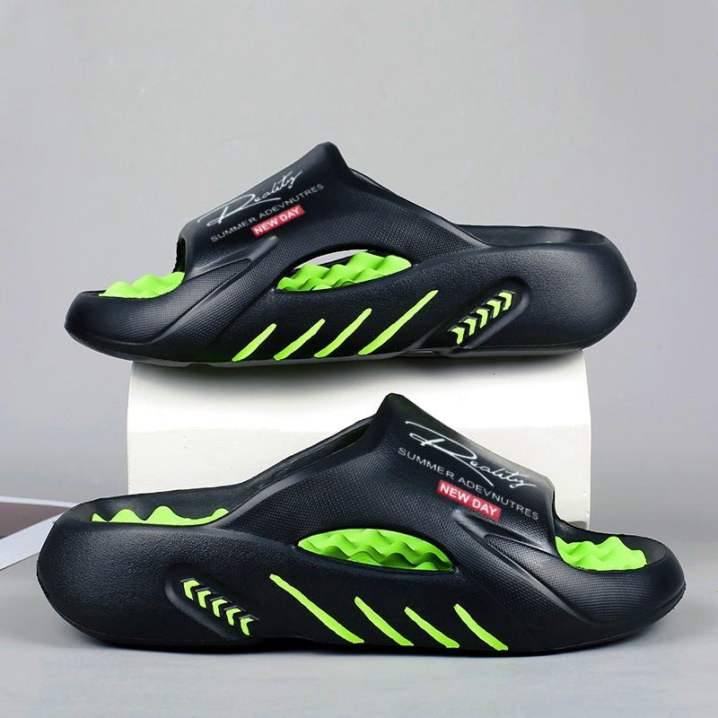 💥50% KORTING 🦶Antislip Cloud-slippers voor heren met dikke zool🌊Verfrissend en huidvriendelijk