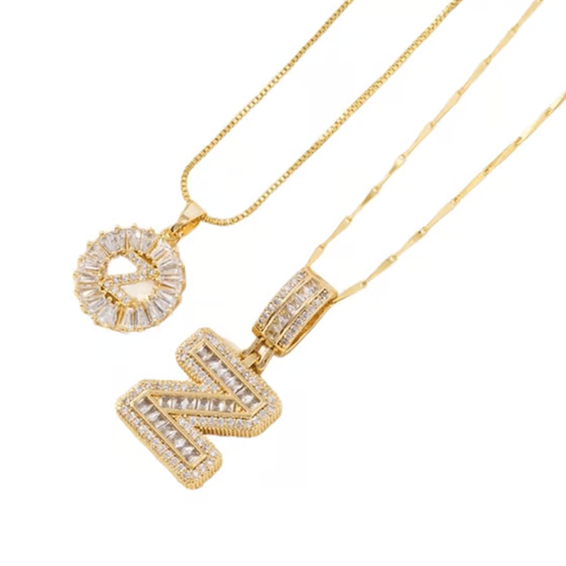 🌸LAATSTE DAG: SPECIALE PRIJS!!🌸Gouden ketting met alfabet-hanger