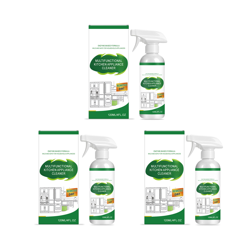 🧽 Multifunctionele reinigingsspray voor keukenapparatuur | Vet- en vuilverwijderaar