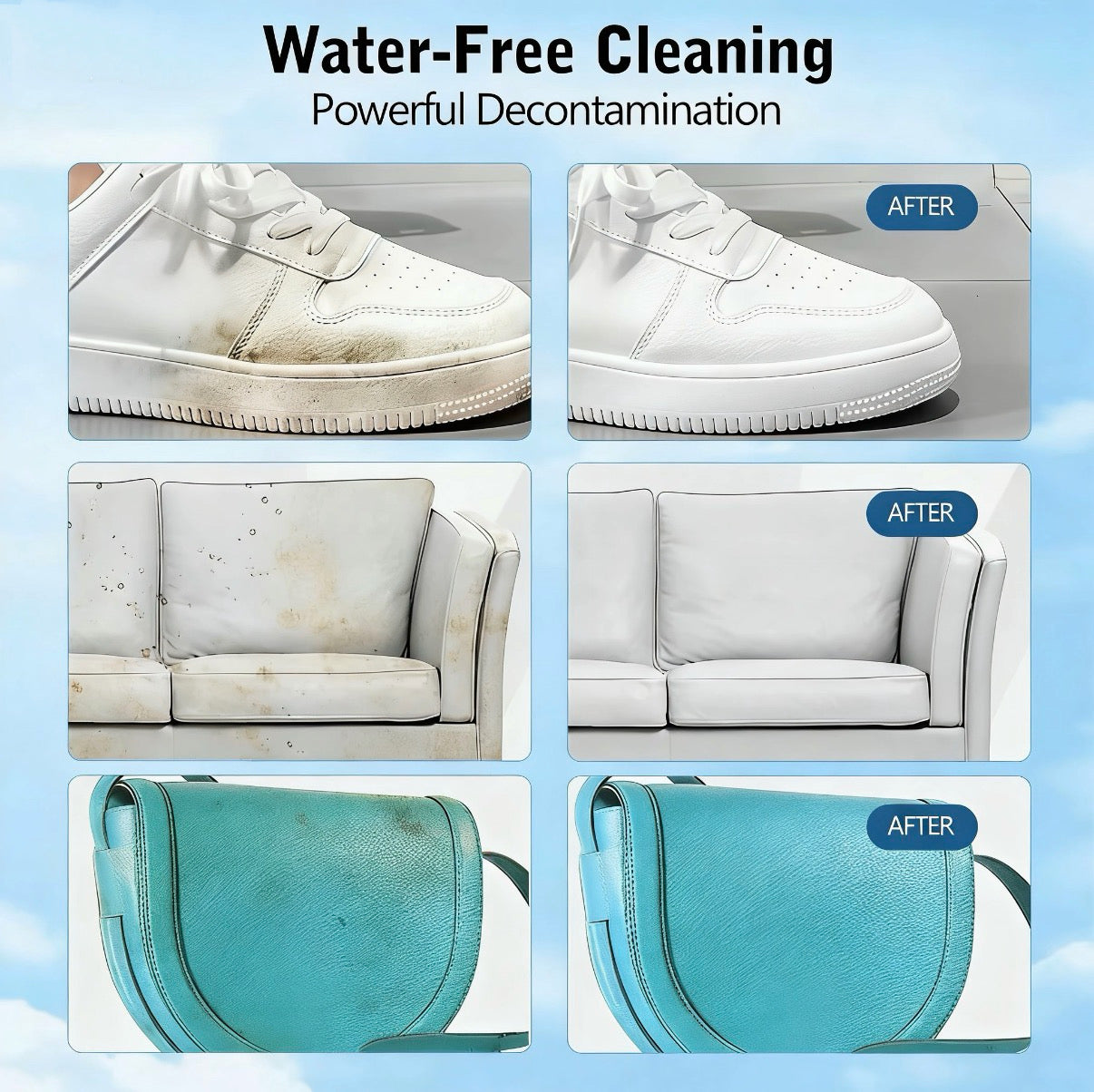 👟🔥50% KORTING🔥 Waterloze Reinigingscrème voor Witte Schoenen met Spons
