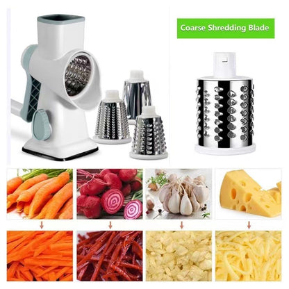 3 in 1 Rotary Cheese Rasper Vegetable Slicer