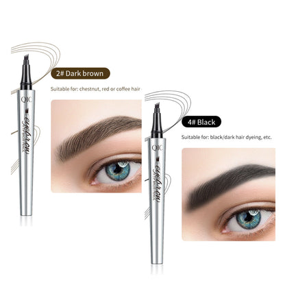 3D Waterdichte Microblading Wenkbrauwpotlood 4 Vork Tip Tattoo Pen