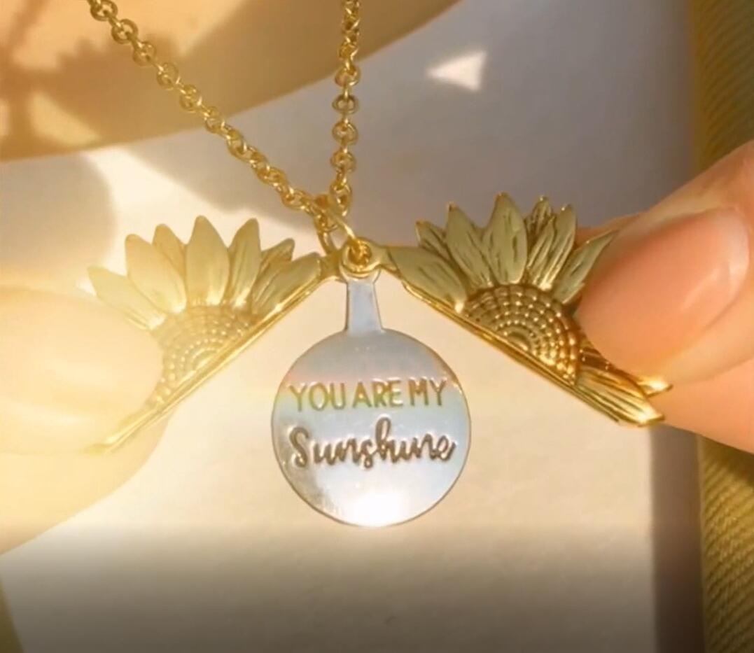 Girasol "You Are My Sunshine" ketting met opbergetui