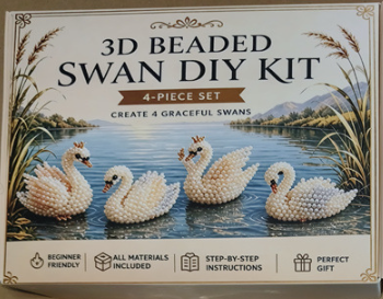 🏆Tijdelijke aanbieding: 50% KORTING🧵✨Kleine 3D-knutselpakket met dieren van kralen