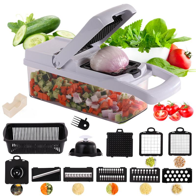 🎁 MOEDERDAG-UITVERKOOP 50% KORTING!!! 🧑‍🍳Multi-Knife™ | Multifunctionele groentesnijder | 16-delige set🥗