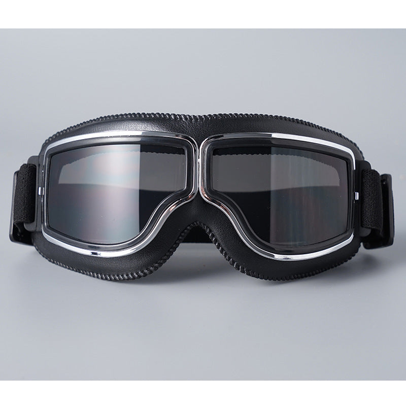 🥽  NU 50% KORTING! 🏍️ Vintage motorbril – UV-bescherming, anticondens en verstelbare band 🛡️