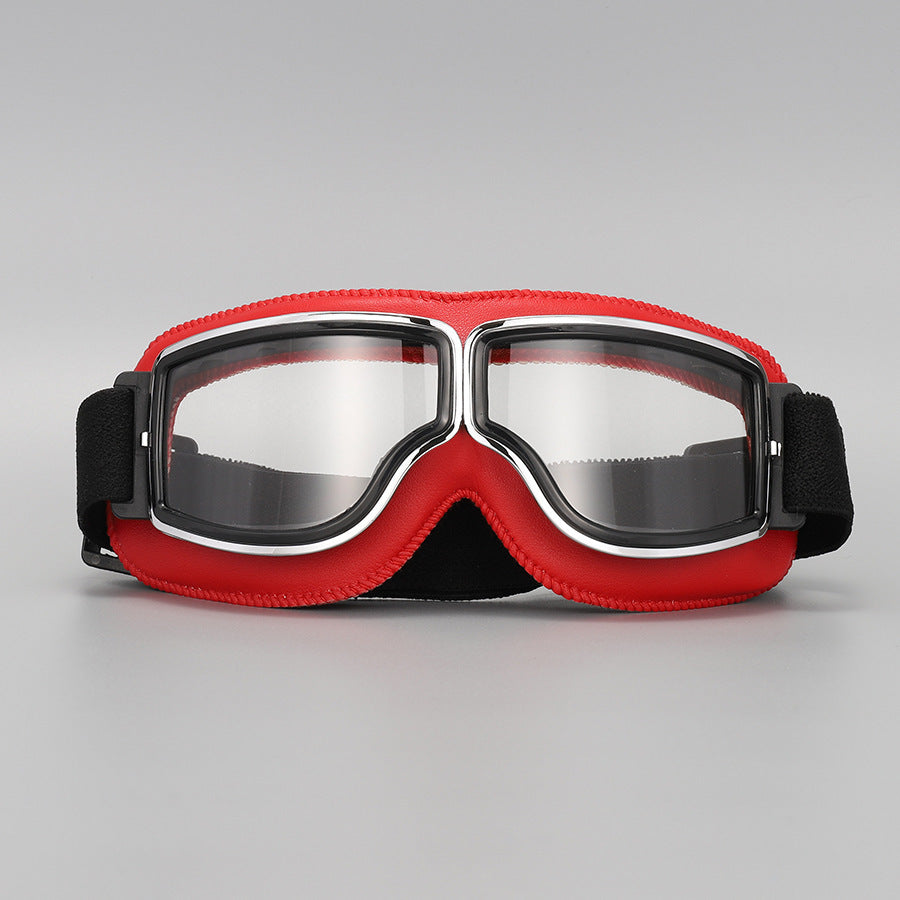 🥽  NU 50% KORTING! 🏍️ Vintage motorbril – UV-bescherming, anticondens en verstelbare band 🛡️
