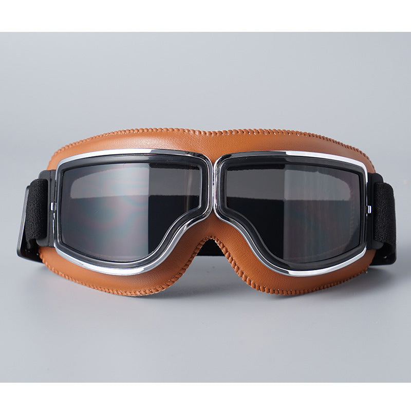 🥽  NU 50% KORTING! 🏍️ Vintage motorbril – UV-bescherming, anticondens en verstelbare band 🛡️