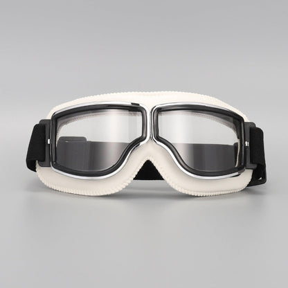 🥽  NU 50% KORTING! 🏍️ Vintage motorbril – UV-bescherming, anticondens en verstelbare band 🛡️