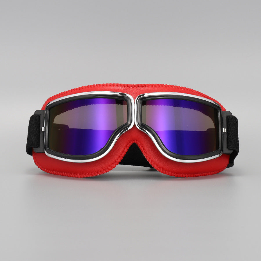 🥽  NU 50% KORTING! 🏍️ Vintage motorbril – UV-bescherming, anticondens en verstelbare band 🛡️