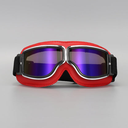 🥽  NU 50% KORTING! 🏍️ Vintage motorbril – UV-bescherming, anticondens en verstelbare band 🛡️
