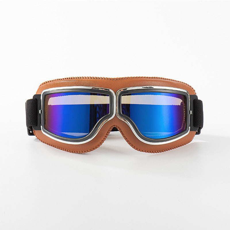 🥽  NU 50% KORTING! 🏍️ Vintage motorbril – UV-bescherming, anticondens en verstelbare band 🛡️