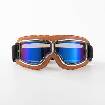 🥽  NU 50% KORTING! 🏍️ Vintage motorbril – UV-bescherming, anticondens en verstelbare band 🛡️