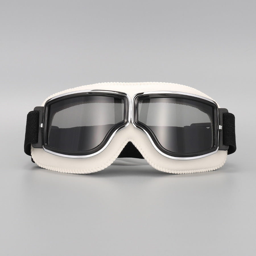 🥽  NU 50% KORTING! 🏍️ Vintage motorbril – UV-bescherming, anticondens en verstelbare band 🛡️
