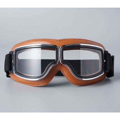 🥽  NU 50% KORTING! 🏍️ Vintage motorbril – UV-bescherming, anticondens en verstelbare band 🛡️