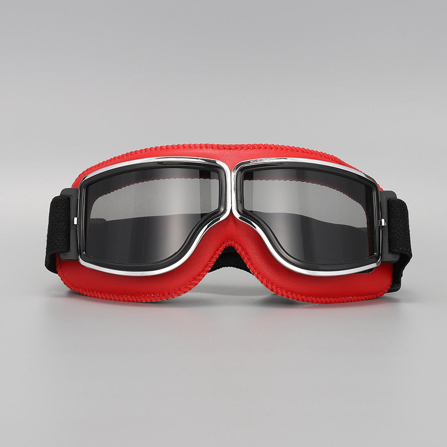 🥽  NU 50% KORTING! 🏍️ Vintage motorbril – UV-bescherming, anticondens en verstelbare band 🛡️