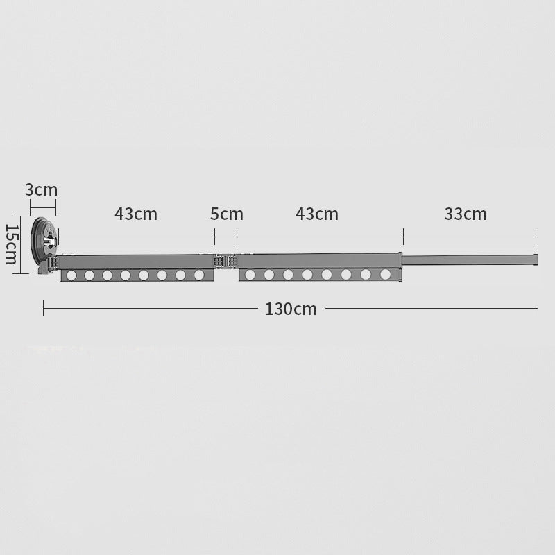 [Klaar voor gebruik] Zuignap wandmontage opvouwbaar droogrek voor kleding