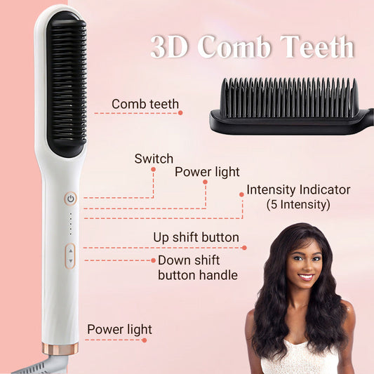 ✨Uitverkoop 50% korting💥--Negatieve Ion Hair Straightener Styling Kam💇‍♀