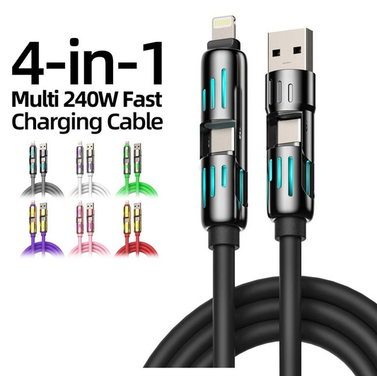 🔥 Buy 1 Get 1 Free🔥 4-in-1 Multi 240W Fast Charging Cable