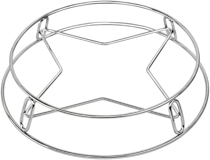 Roestvrijstalen pannenrek, rond pannenrek, metalen pannenrek, onmisbare items voor de keuken