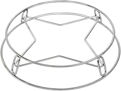 Roestvrijstalen pannenrek, rond pannenrek, metalen pannenrek, onmisbare items voor de keuken