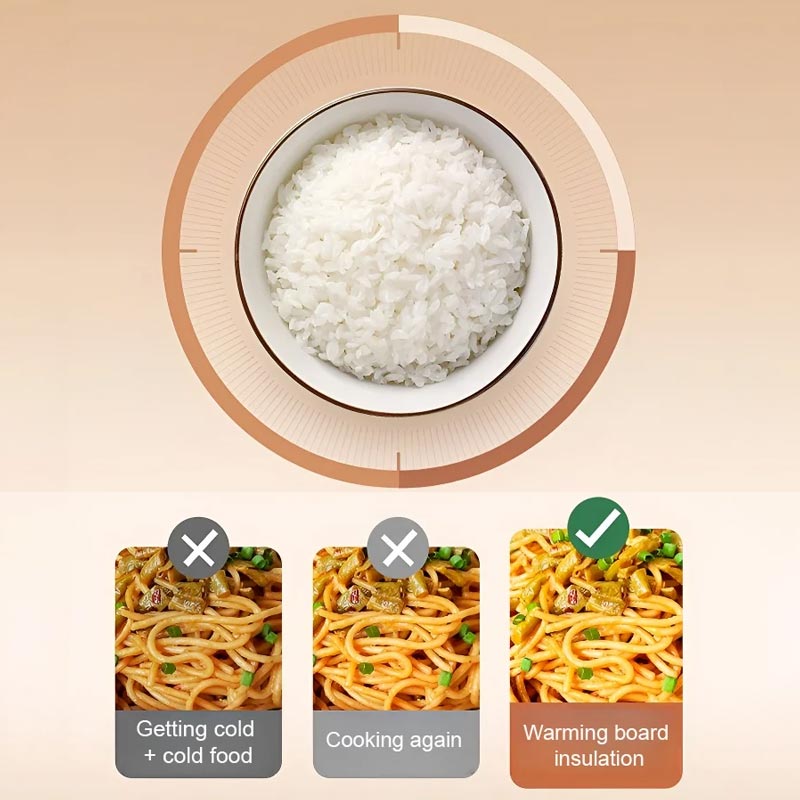 Multifunctionele intelligente voedselverwarmingsbak met constante temperatuur