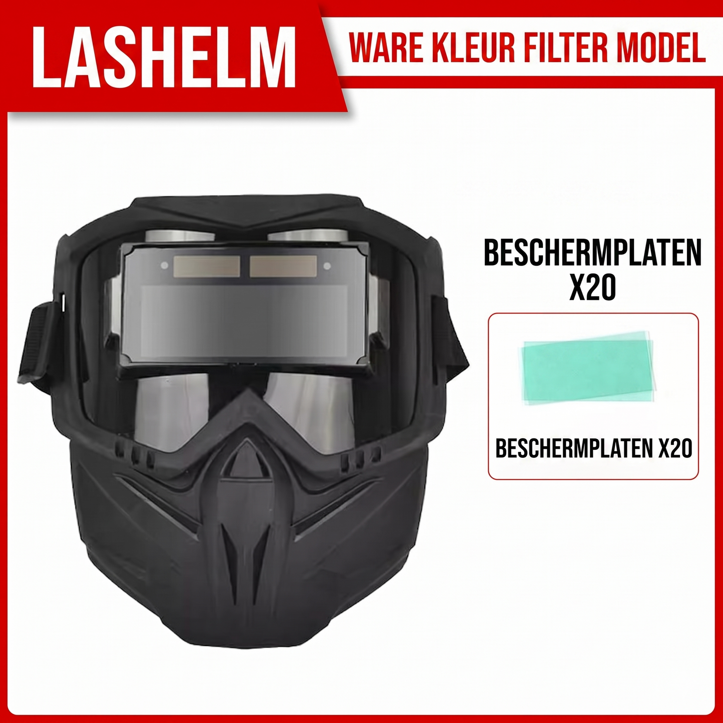🌞Fris De Lente In Met 52% Korting!🛡️Revolutionair 2-in-1 Automatisch Verduisterend Lasmasker - Afneembare Lasbril met True Color - Tactisch & Veilig Design - Voor Precisie Lassen