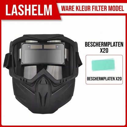 🌞50% Korting!🛡️Revolutionair 2-in-1 Automatisch Verduisterend Lasmasker - Afneembare Lasbril met True Color - Tactisch & Veilig Design - Voor Precisie Lassen