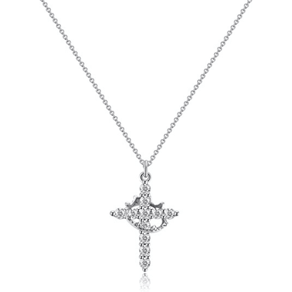 🔥49% OFF🔥2024 New Crown with Cross Pendant Necklace