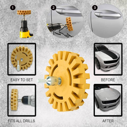 Balance Weight Pneumatic Rubber Grinding Removal Wheel