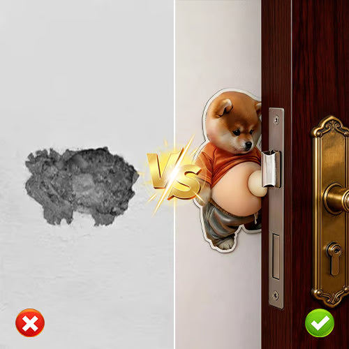 3D Schattige Shiba Inu Zelfklevende Deurstopper & Stressbal
