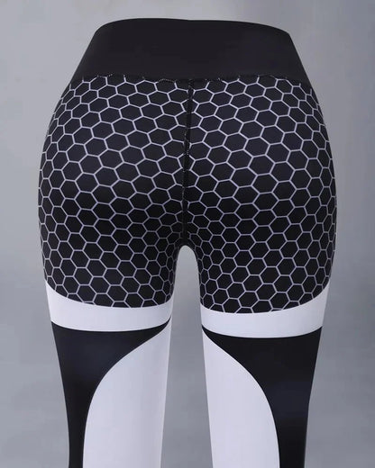 🍑Colourblock Butt Lifting Sport Leggings mit hoher Taille