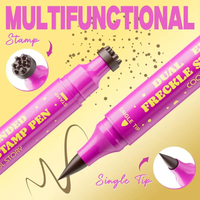 Waterbestendige sproetenpen: stempel voor nepsproeten en eyeliner met fijne punt voor realistische, langhoudende sproeten en moeiteloze make-up, perfect voor dagelijks gebruik en cosplay