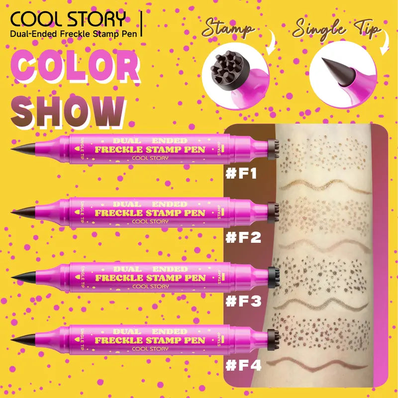 Waterbestendige sproetenpen: stempel voor nepsproeten en eyeliner met fijne punt voor realistische, langhoudende sproeten en moeiteloze make-up, perfect voor dagelijks gebruik en cosplay