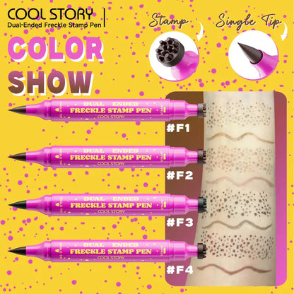 Waterbestendige sproetenpen: stempel voor nepsproeten en eyeliner met fijne punt voor realistische, langhoudende sproeten en moeiteloze make-up, perfect voor dagelijks gebruik en cosplay
