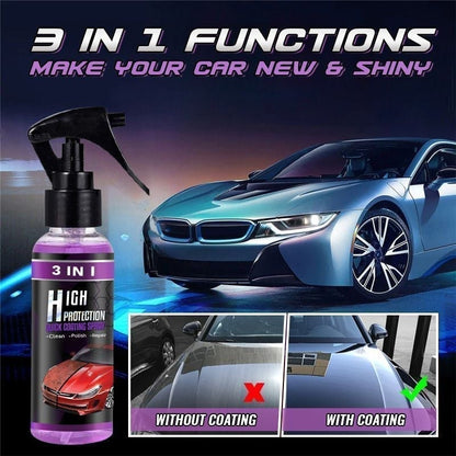 Nieuwjaarsuitverkoop- 3-IN-1 Snelle autocoating spray met hoge bescherming