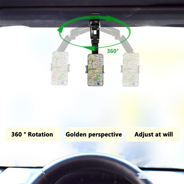 🌞Tweede artikel slechts 5 euro tijdelijk! 🎯 1080° Roterende Telefoonhouder | Multifunctionele Auto Clip voor Dashboard & Spiegel | Ook Ideaal voor Thuis