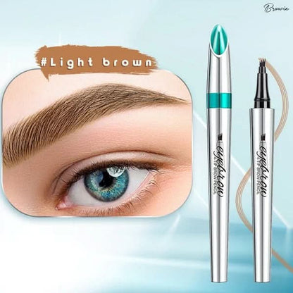 3D Waterdichte Microblading Wenkbrauwpotlood 4 Vork Tip Tattoo Pen