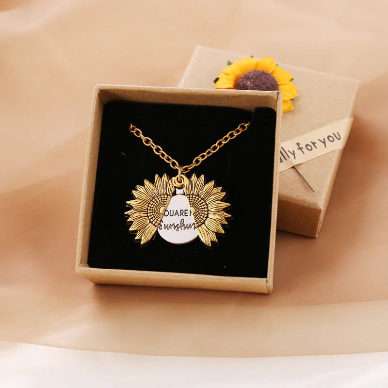 Girasol "You Are My Sunshine" ketting met opbergetui