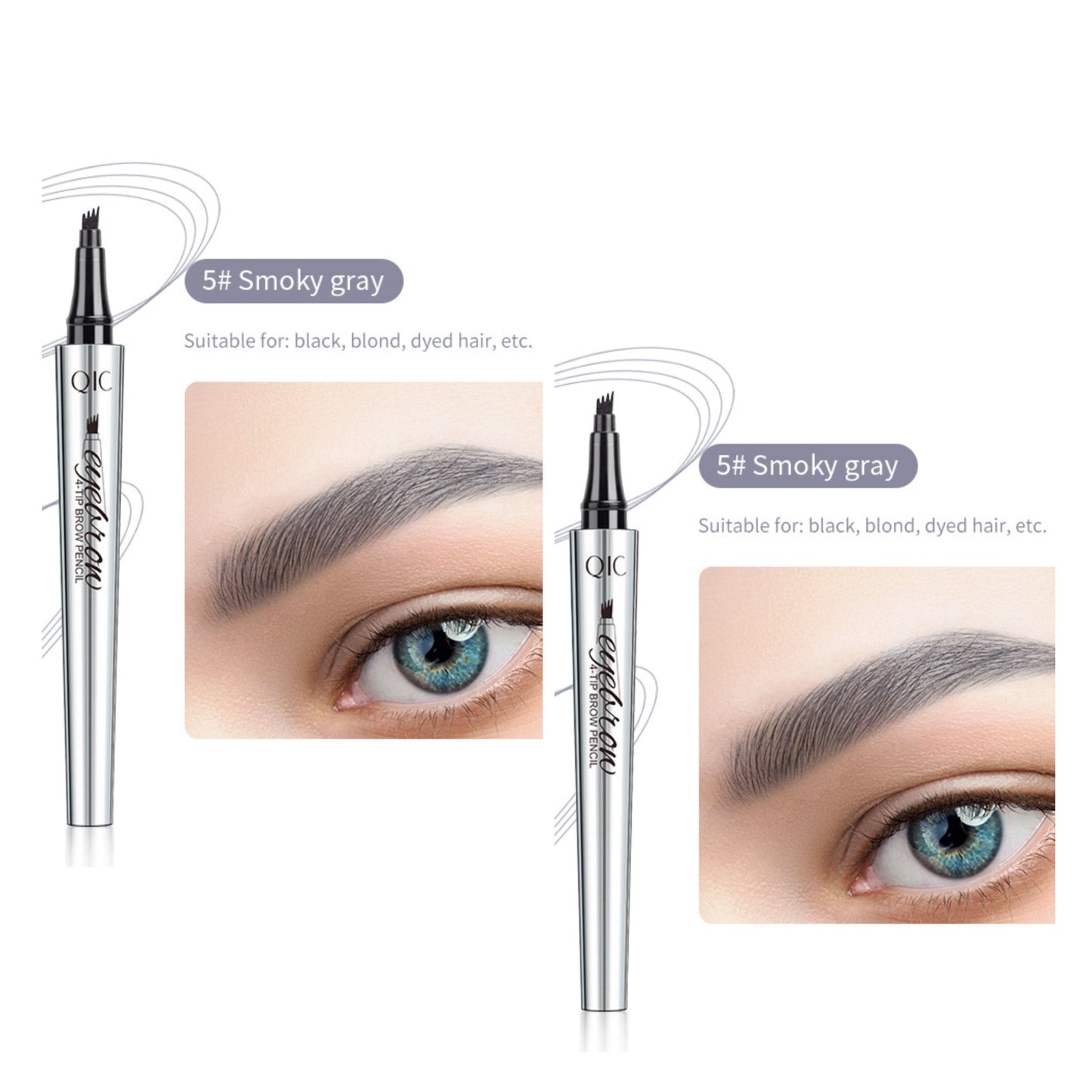 3D Waterdichte Microblading Wenkbrauwpotlood 4 Vork Tip Tattoo Pen