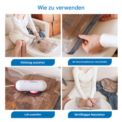 🎁2026 Nieuw binnen 50% KORTING💥 🔥 6-delig USB elektrische vacuümpakket – Besparing van ruimte, reizen met weinig bagage!