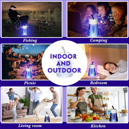 USB Elektrische Muggen Doder Lamp - UV Licht Insecten Val & Stille Bug Zapper voor Thuis